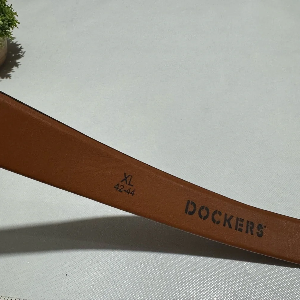 Dockers Imitation Leather Belt Brown Mens Size‎ Extra large 42-44 Classic